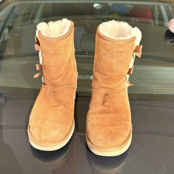 Koolaburra by UGG Women's Victoria Short Winter Boots Size 10 Chestnut Brown - Picture 12 of 15